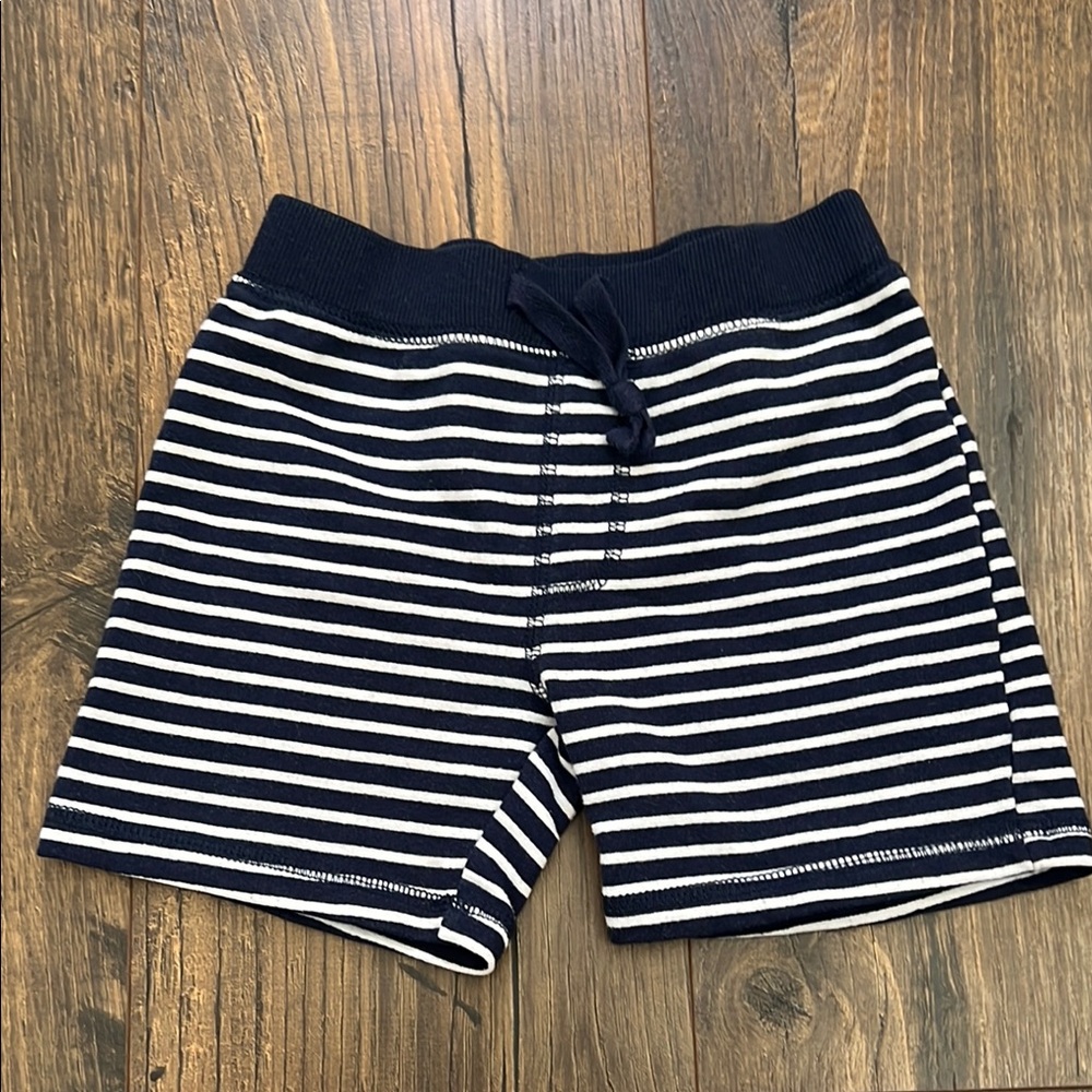 First Impressions Navy and White Striped Shorts